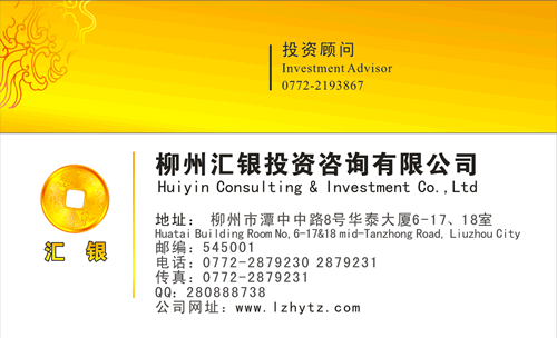 高端财务咨询公司名片模板 专业形象，一步到位